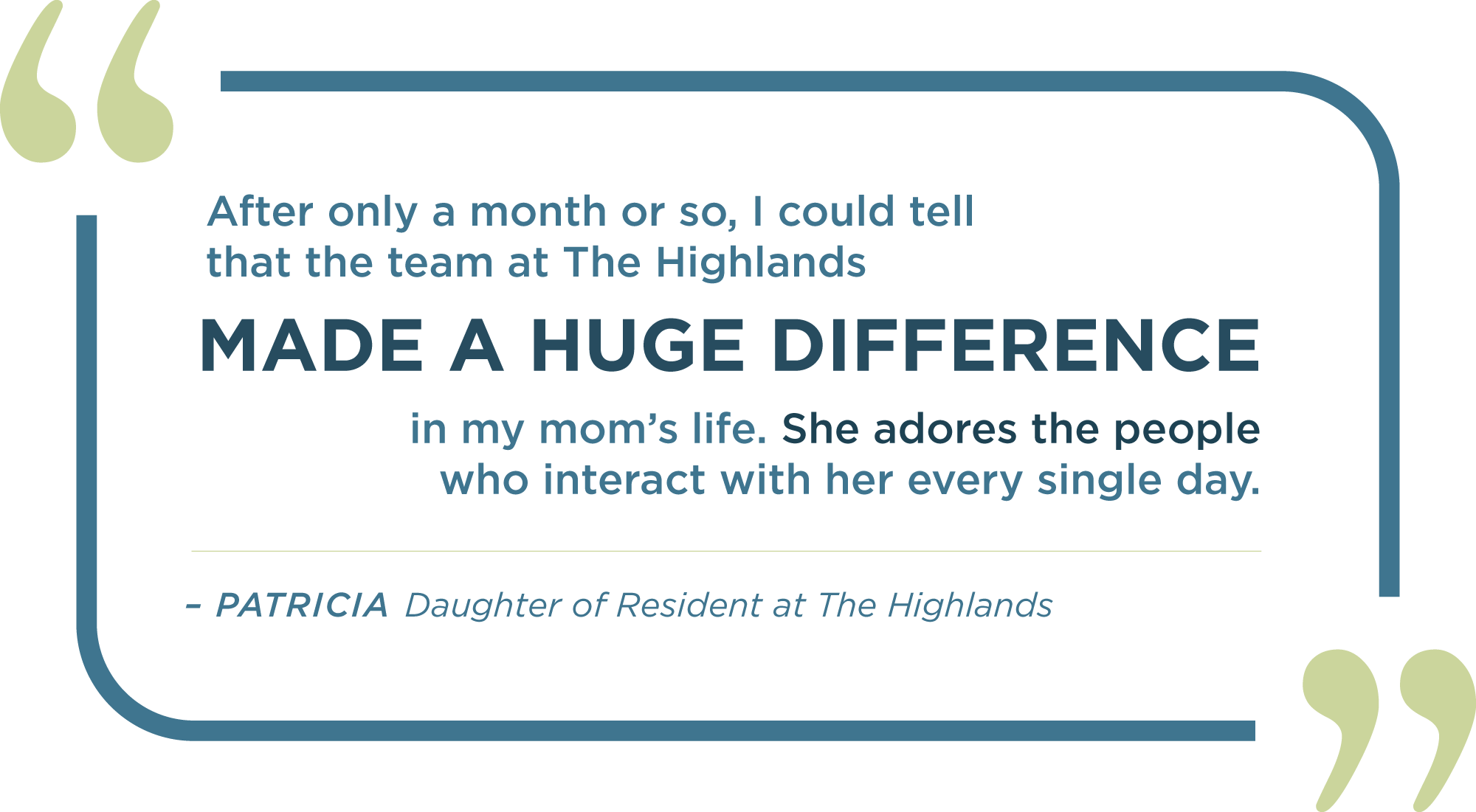 Quote from a resident