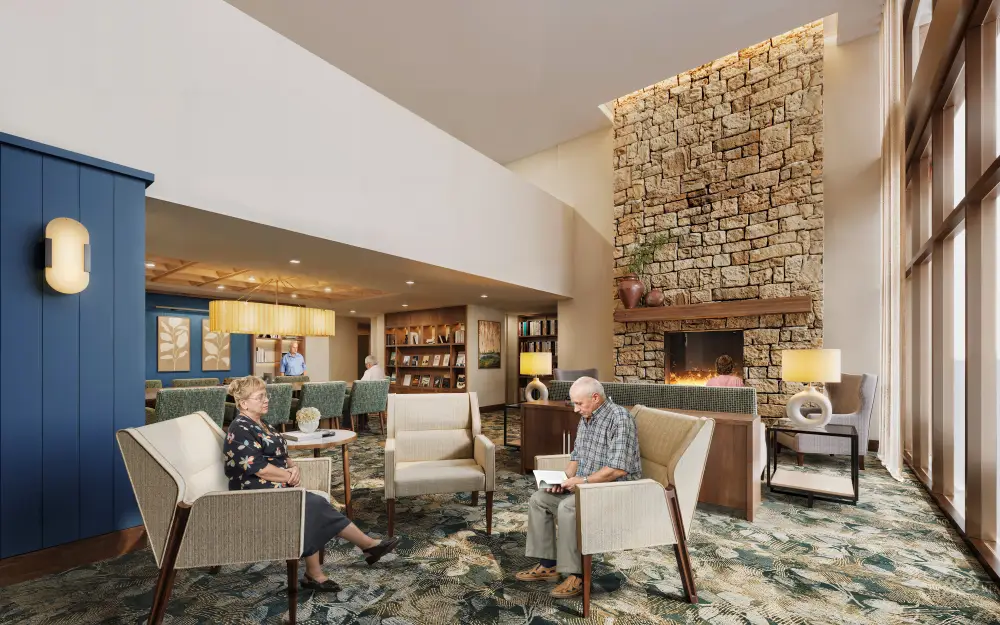 The Moorings lounge area