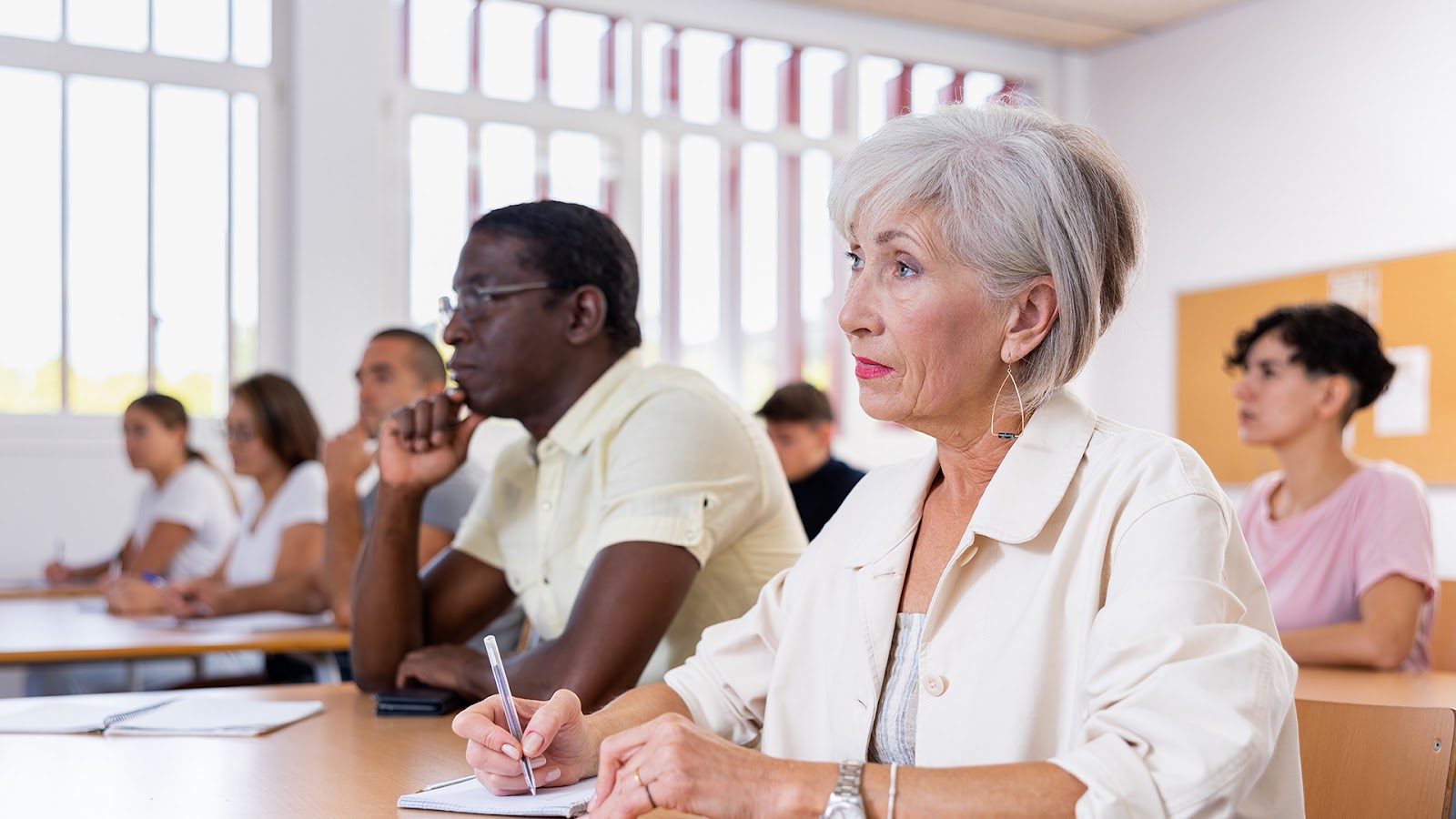WP November Blog Featured Image Seniors attending a lecture