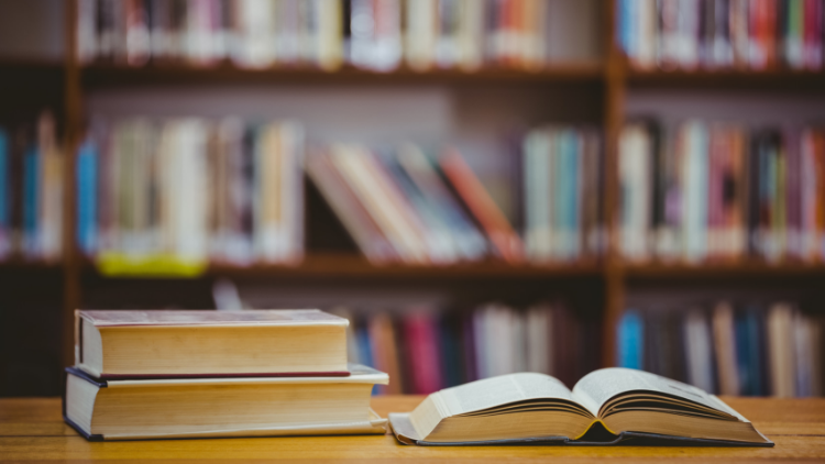 books inside a library