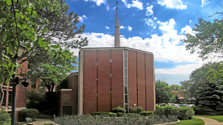 faith-based-retirement-communities a church near a senior living community near chicago