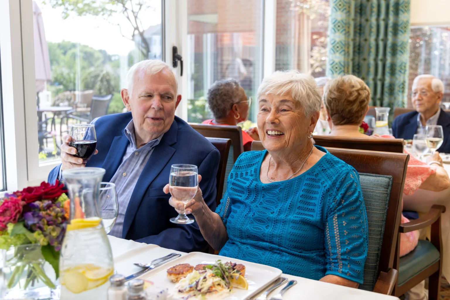 Moorings couple enjoys meals for seniors