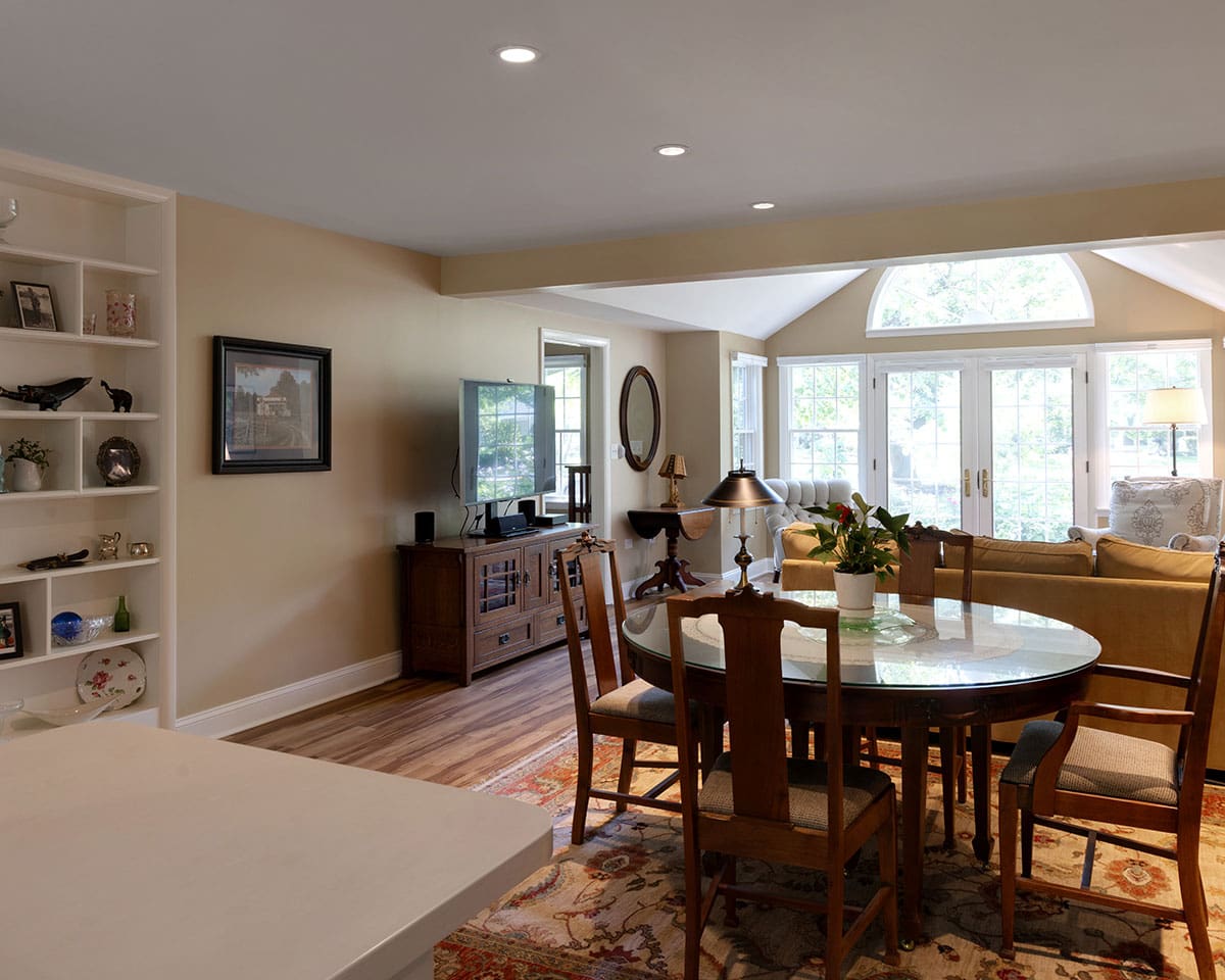 Living room of an apartment at Westminster Place