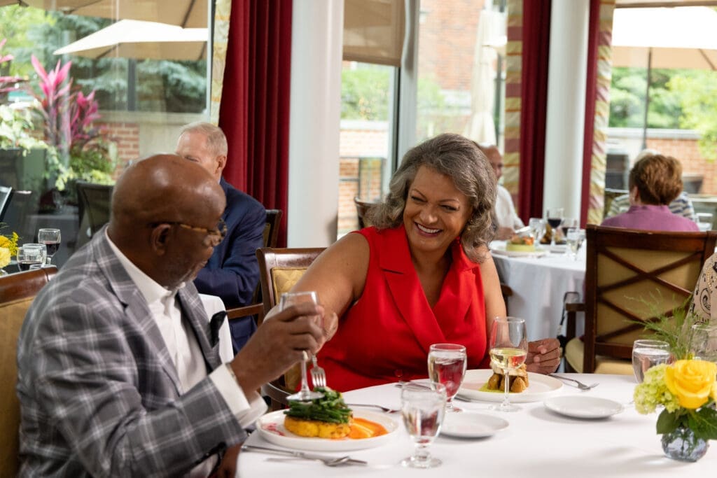 seniors dining at Westminster Place